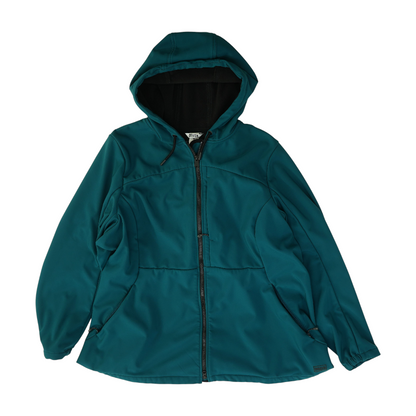 Green Solid Rain Jacket
