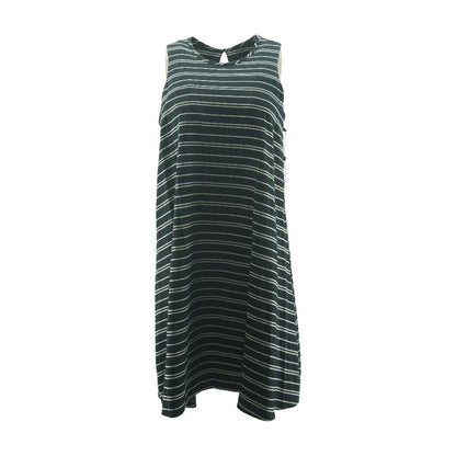 Navy Striped Mini Dress