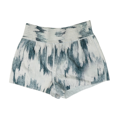 White Print Chino Shorts