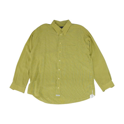 Green Check Long Sleeve Button Down