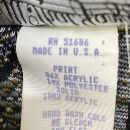 Vintage Gray Print Mini Dress