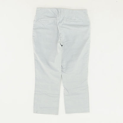 Gray Solid Capri Pants