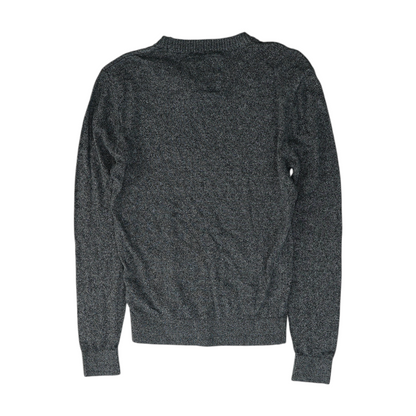 Blue Solid Pullover Sweater