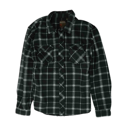 Black Plaid Flannel Button Down