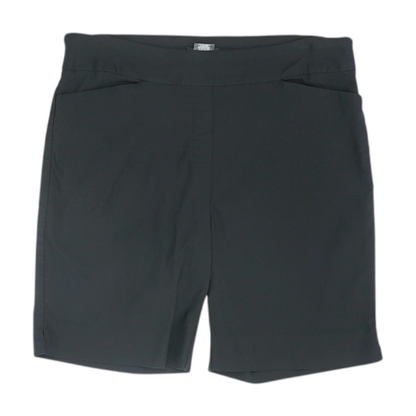 Black Solid Chino Shorts