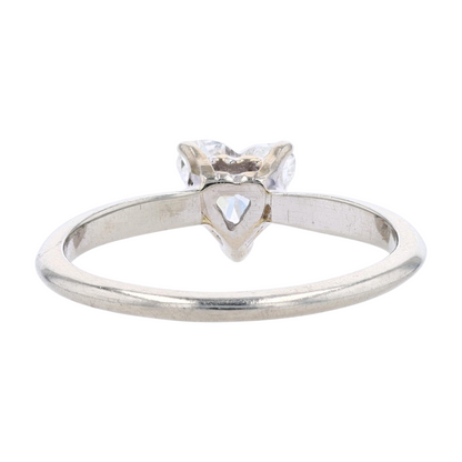 3/4 ctw 18K White Gold Diamond Engagement Ring