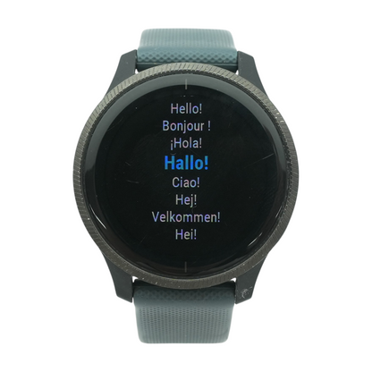 30mm Venu Black Smartwatch Blue Band S/M