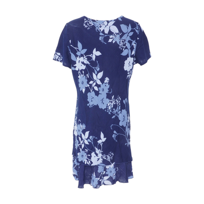 Navy Petite Floral Midi Dress
