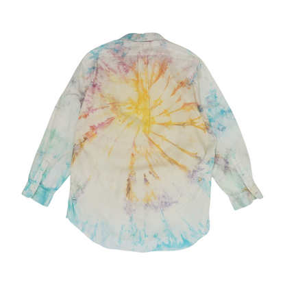 Multi Tie-Dye Long Sleeve Button Down