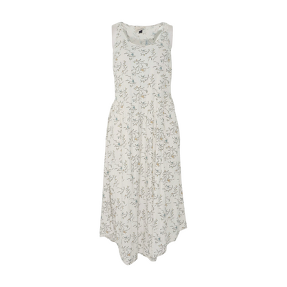 White Floral Midi Dress