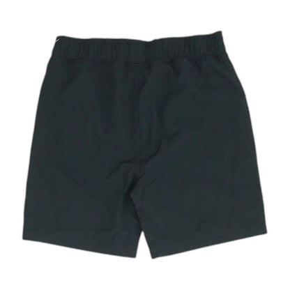 Black Solid Active Shorts