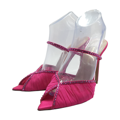 Pink Katy Slingback Heeled Sandals