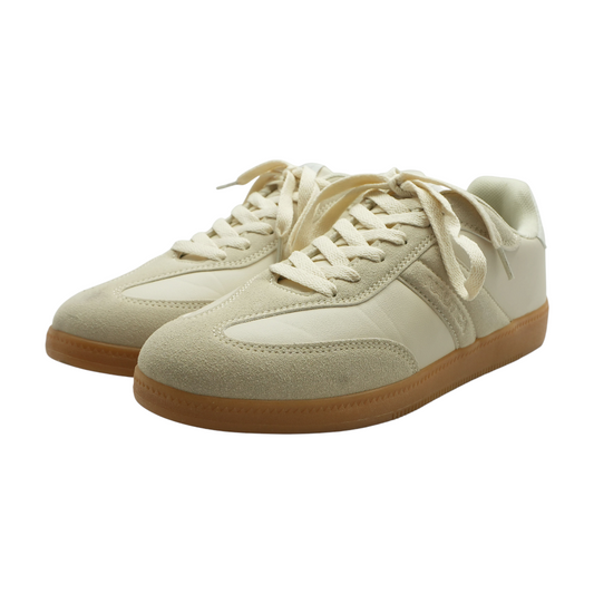 Beige Low-Top Athletic Shoes