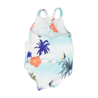 Blue Tropical One-Piece