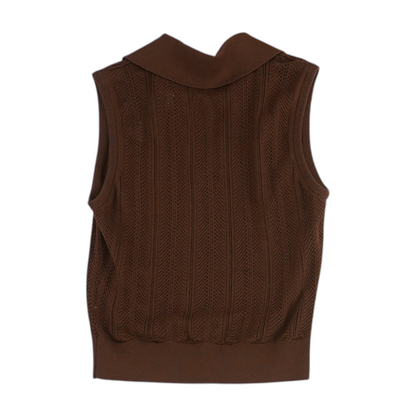 Brown Vest Sweater