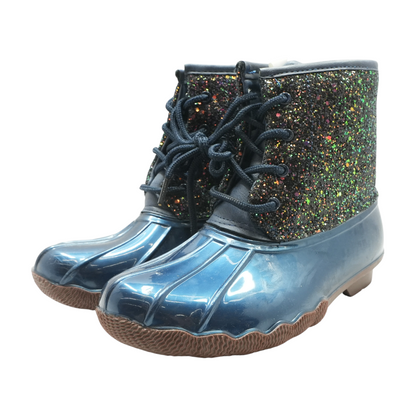Blue Boots Shoes