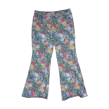 Multi Floral Bootcut Jeans