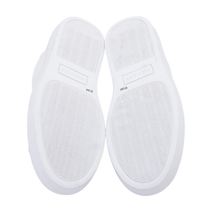 White Lace-Up Casual Shoes