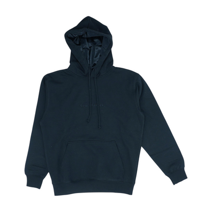 Black Solid Hoodie Pullover