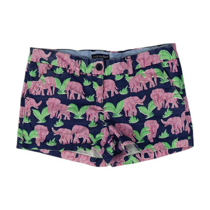 Navy Print Chino Shorts