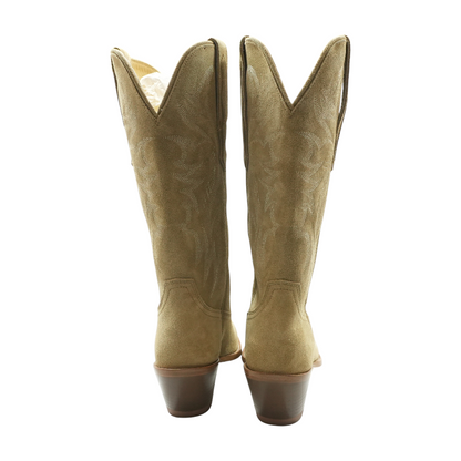 Beige Western Boots