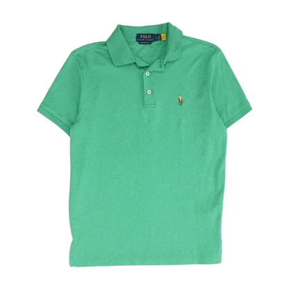 Green Solid Short Sleeve Polo