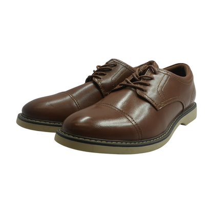 Brown Lace-Up Dress Shoes
