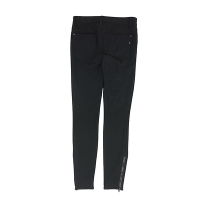 Black Solid Five Pocket Pants
