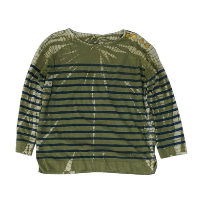 Olive Striped Blouse