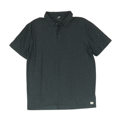 Charcoal Solid Short Sleeve Polo