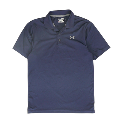 Navy Solid Short Sleeve Polo