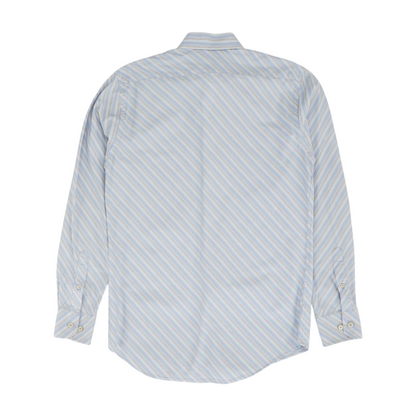 Blue Striped Long Sleeve Button Down