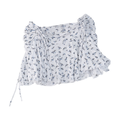 White Floral Skirt