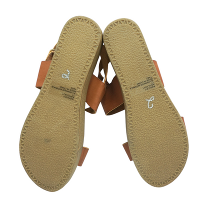 Brown Wedged Sandals