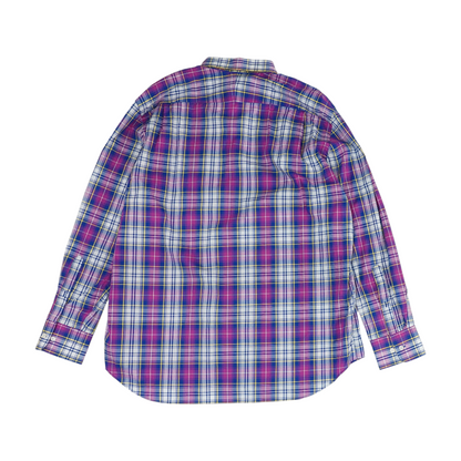 Pink Plaid Long Sleeve Button Down