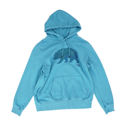 Blue Solid Hoodie Pullover