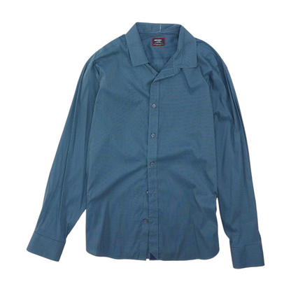 Blue Check Long Sleeve Button Down