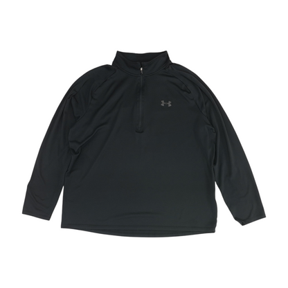 Black Solid 1/4 Zip Pullover