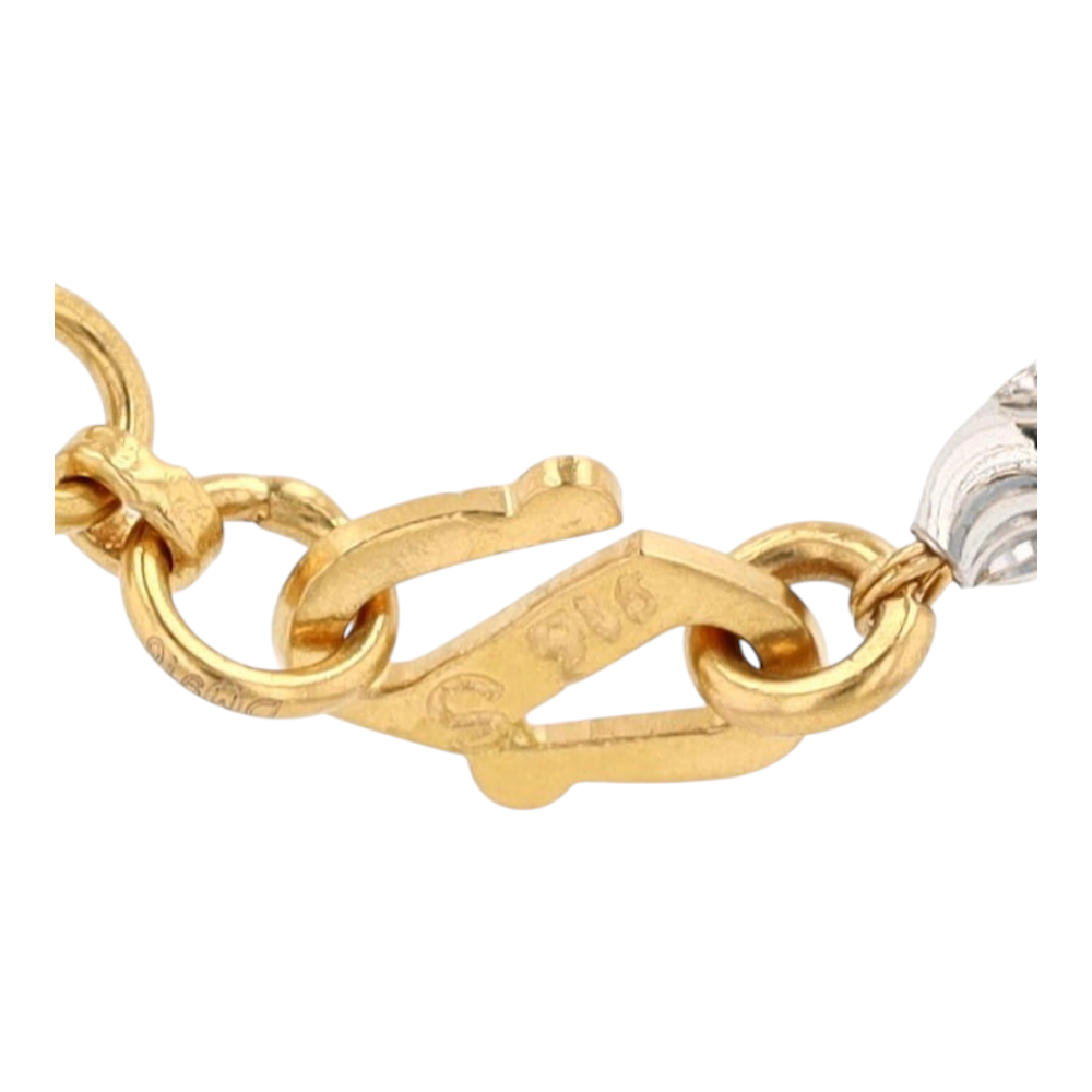 22K Two-Tone Gold Chain Necklace