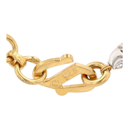 22K Two-Tone Gold Chain Necklace