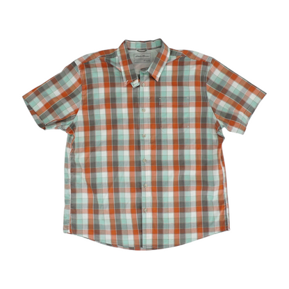 Multi Check Short Sleeve Button Down