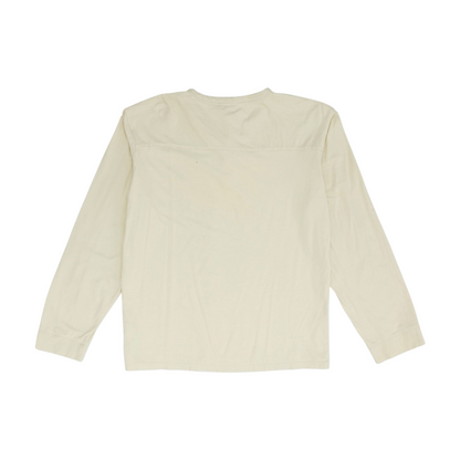 Tan Solid Henley T-Shirt