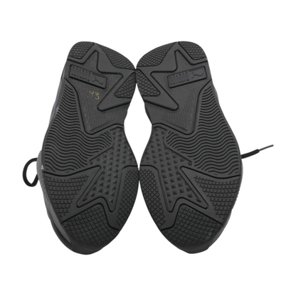 RS-X Triple Black Dark Shadow Low-Top Athletic Shoes