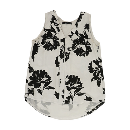 White Floral Blouse