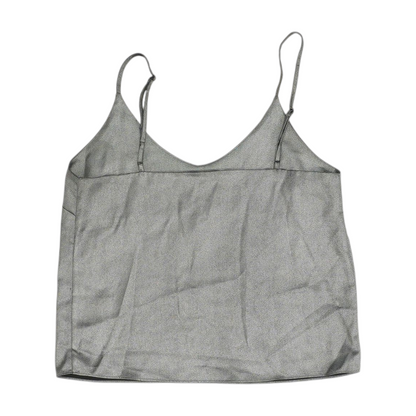 Silver Cropped Blouse