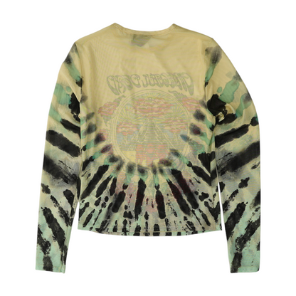 Beige Tie-Dye Blouse