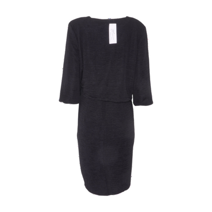 Black Plus Size Midi Dress