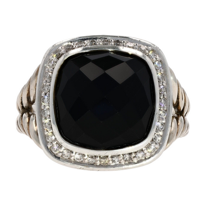 Sterling Silver Onyx Statement Ring