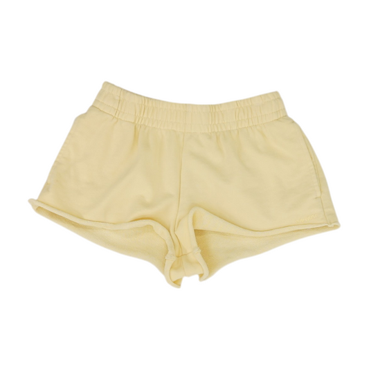 Yellow Solid Active Shorts