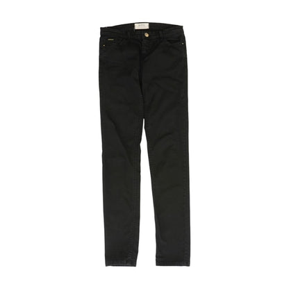 Black Low Rise Skinny Leg Jeans